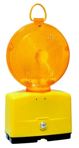 Lampa drogowa NITRA-LED, błysk/światło stałe, dwustronna, żółta