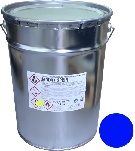 Farba drogowa BANDAX SPRINT Niebieski (30 kg) RAL 5017