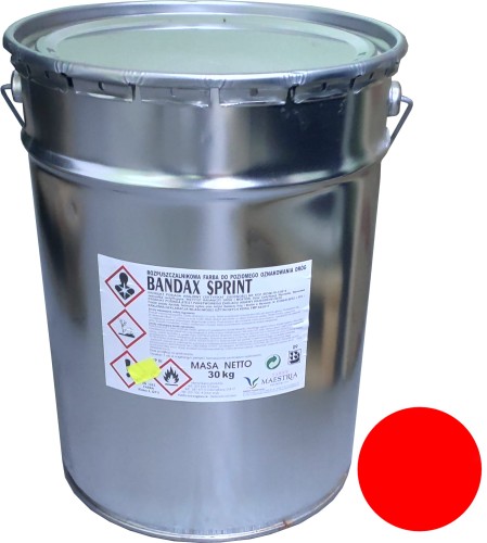 Farba drogowa BANDAX SPRINT Czerwony (30 kg)