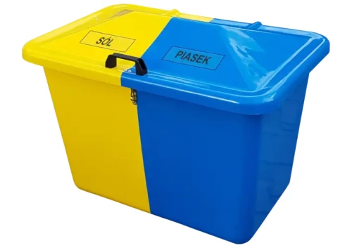 Skrzynia na piasek i sól 450l dwukomorowa