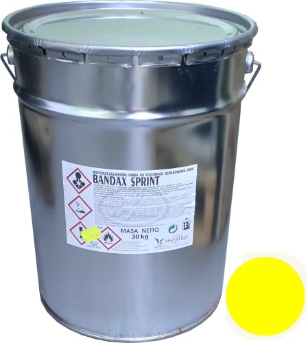 Farba drogowa BANDAX SPRINT kolor Żółty 5 KG/3 L RAL 1023