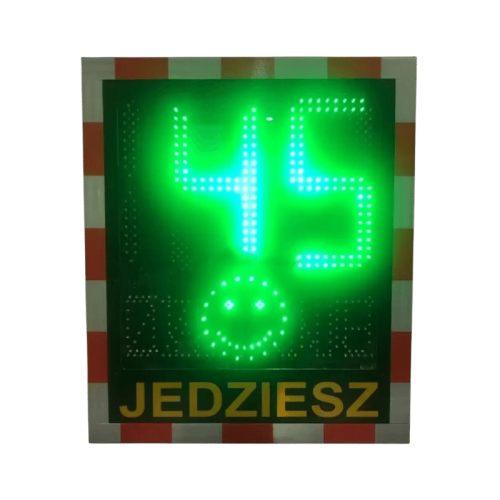 Radar prędkości z buźką 230V