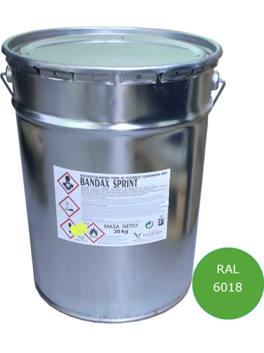 Farba drogowa BANDAX SPRINT JASNY ZIELONY (30kg) RAL 6018
