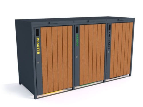 Zabudowa do pojemników na odpadki I 3x120l