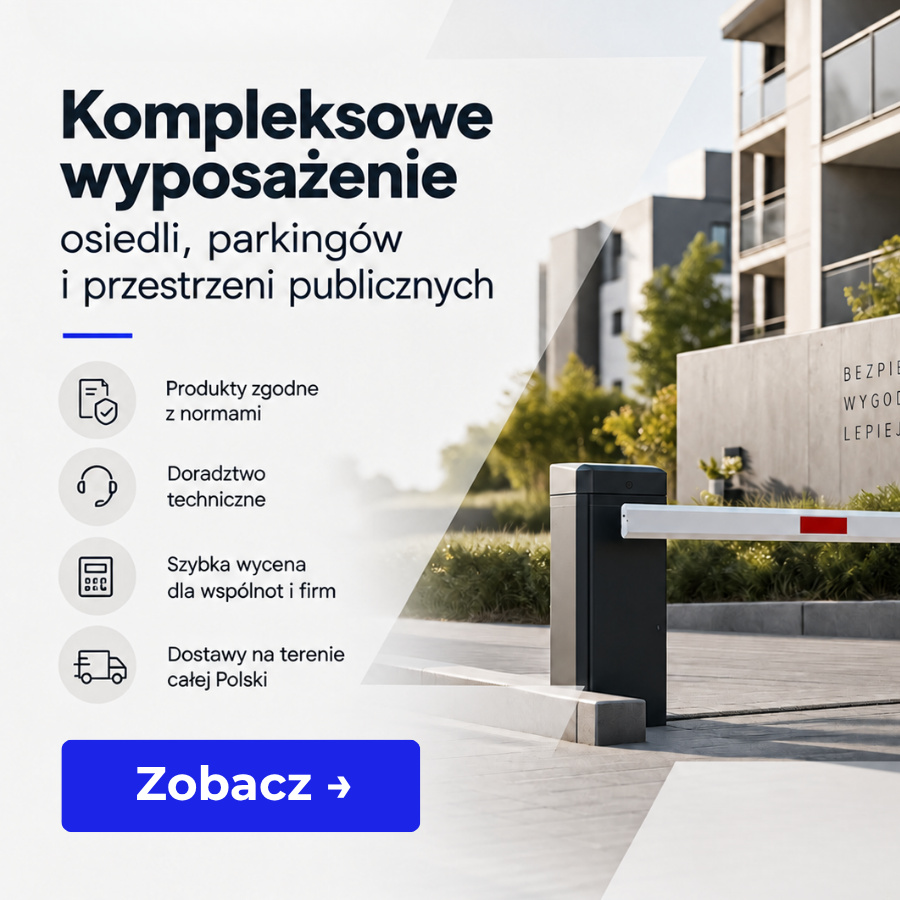 Kompleksowe wyposażenie osiedli, parkingów i przestrzeni publicznych